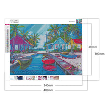 Load image into Gallery viewer, Seaside Village 40*30CM £¨canvans) Full Round Drill Diamond Painting
