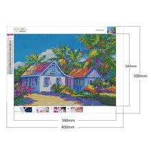 Load image into Gallery viewer, Seaside Village 40*30CM £¨canvans) Full Round Drill Diamond Painting
