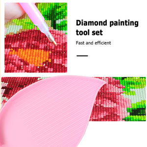 Large Capacity Diamond Painting Point Drill Tray Leaf-shaped Beading Plate