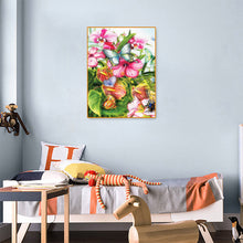 Load image into Gallery viewer, Butterfly And Flower 30*40CM £¨canvans) Full Round Drill Diamond Painting
