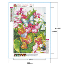 Load image into Gallery viewer, Butterfly And Flower 30*40CM £¨canvans) Full Round Drill Diamond Painting
