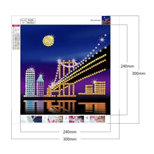 Load image into Gallery viewer, City ??Building 30*30CM £¨canvans) Partial Crystal Drill Diamond Painting

