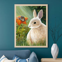 Load image into Gallery viewer, Rabbit In Flower 30*40CM £¨canvans) Full Round Drill Diamond Painting
