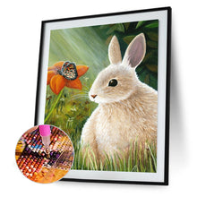 Load image into Gallery viewer, Rabbit In Flower 30*40CM £¨canvans) Full Round Drill Diamond Painting
