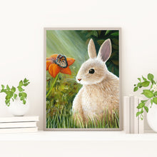 Load image into Gallery viewer, Rabbit In Flower 30*40CM £¨canvans) Full Round Drill Diamond Painting
