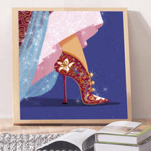 Load image into Gallery viewer, Princess High Heels 30*30CM £¨canvans) Full Round Drill Diamond Painting
