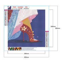 Load image into Gallery viewer, Princess High Heels 30*30CM £¨canvans) Full Round Drill Diamond Painting
