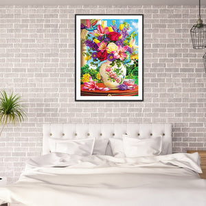 Sunflower Flowers 30*40CM £¨canvans) Full Round Drill Diamond Painting