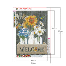 Load image into Gallery viewer, Sunflower Flowers 30*40CM £¨canvans) Full Round Drill Diamond Painting
