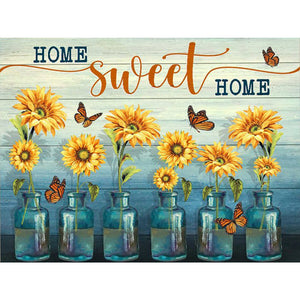 Sunflower 40*30CM £¨canvans) Full Round Drill Diamond Painting