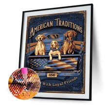 Load image into Gallery viewer, American Puppy 40*50CM £¨canvans) Full Round Drill Diamond Painting
