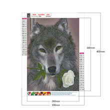 Load image into Gallery viewer, Wolf 30*40CM £¨canvans) Full Round Drill Diamond Painting
