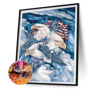 Eagle 30*40CM £¨canvans) Full Round Drill Diamond Painting