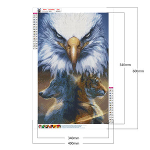 Eagle 40*60CM £¨canvans) Full Round Drill Diamond Painting