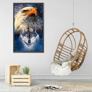 Eagle 40*60CM £¨canvans) Full Round Drill Diamond Painting