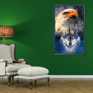 Eagle 40*60CM £¨canvans) Full Round Drill Diamond Painting