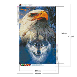 Eagle 40*60CM £¨canvans) Full Round Drill Diamond Painting