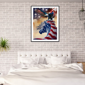 American Eagle 30*40CM £¨canvans) Full Round Drill Diamond Painting