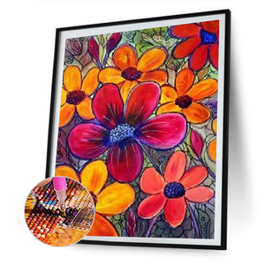 Sunflower 30*40CM £¨canvans) Full Round Drill Diamond Painting