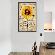 Load image into Gallery viewer, Sunflower Calligraphy 40*60CM £¨canvans) Full Round Drill Diamond Painting
