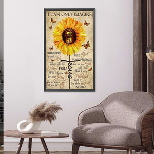 Sunflower Calligraphy 40*60CM £¨canvans) Full Round Drill Diamond Painting