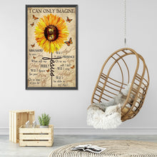 Load image into Gallery viewer, Sunflower Calligraphy 40*60CM £¨canvans) Full Round Drill Diamond Painting
