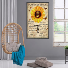 Load image into Gallery viewer, Sunflower Calligraphy 40*60CM £¨canvans) Full Round Drill Diamond Painting
