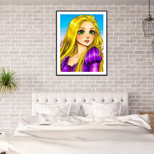 Disney Princess 30*40CM £¨canvans) Full Round Drill Diamond Painting