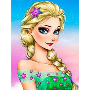 Disney Princess 30*40CM £¨canvans) Full Round Drill Diamond Painting