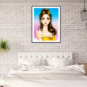 Disney Princess 30*40CM £¨canvans) Full Round Drill Diamond Painting