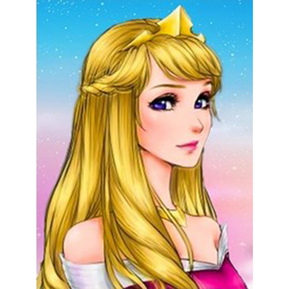 Disney Princess 30*40CM £¨canvans) Full Round Drill Diamond Painting