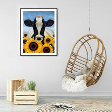 Load image into Gallery viewer, Sunflower Cow 30*40CM £¨canvans) Full Round Drill Diamond Painting
