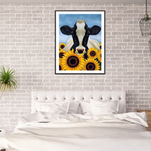 Load image into Gallery viewer, Sunflower Cow 30*40CM £¨canvans) Full Round Drill Diamond Painting
