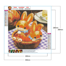 Load image into Gallery viewer, Cute Rabbit 30*30CM £¨canvans) Full Round Drill Diamond Painting
