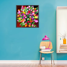 Load image into Gallery viewer, Tulip Bouquet 30*30CM £¨canvans) Full Round Drill Diamond Painting
