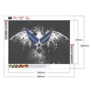 Eagle 40*30CM £¨canvans) Full Round Drill Diamond Painting