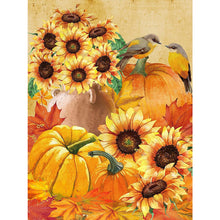 Load image into Gallery viewer, Pumpkin Sunflower 30*40CM £¨canvans) Full Round Drill Diamond Painting
