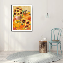 Load image into Gallery viewer, Pumpkin Sunflower 30*40CM £¨canvans) Full Round Drill Diamond Painting
