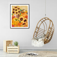 Load image into Gallery viewer, Pumpkin Sunflower 30*40CM £¨canvans) Full Round Drill Diamond Painting
