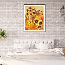 Load image into Gallery viewer, Pumpkin Sunflower 30*40CM £¨canvans) Full Round Drill Diamond Painting
