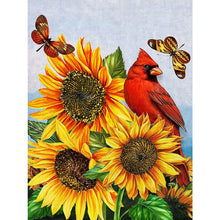 Load image into Gallery viewer, Sunflower Bird 30*40CM £¨canvans) Full Round Drill Diamond Painting
