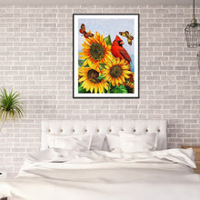 Load image into Gallery viewer, Sunflower Bird 30*40CM £¨canvans) Full Round Drill Diamond Painting
