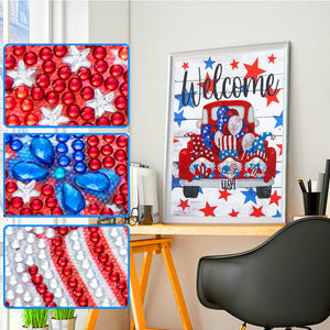 Independence Day Goblins 30*40CM (canvans) Partial Special-Shaped Drill Diamond Painting