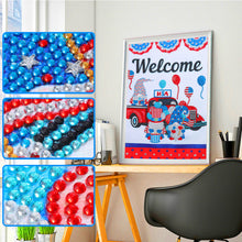 Load image into Gallery viewer, Independence Day Goblins 30*40CM (canvans) Partial Special-Shaped Drill Diamond Painting
