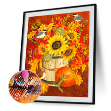 Load image into Gallery viewer, Sunflower Pumpkin 35*45CM (canvans) Full Square Drill Diamond Painting
