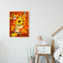 Load image into Gallery viewer, Sunflower Pumpkin 35*45CM (canvans) Full Square Drill Diamond Painting
