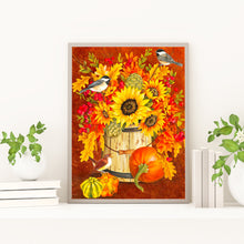 Load image into Gallery viewer, Sunflower Pumpkin 35*45CM (canvans) Full Square Drill Diamond Painting
