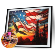 Load image into Gallery viewer, Flag Eagle 40*30CM (canvans) Full Round Drill Diamond Painting
