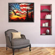 Load image into Gallery viewer, Flag Eagle 40*30CM (canvans) Full Round Drill Diamond Painting
