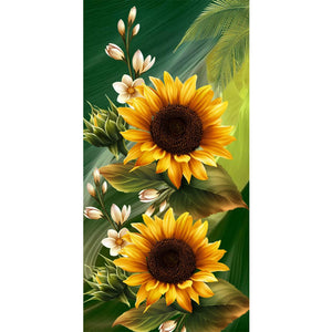 Sunflower 40*80CM (canvans) Full Round Drill Diamond Painting